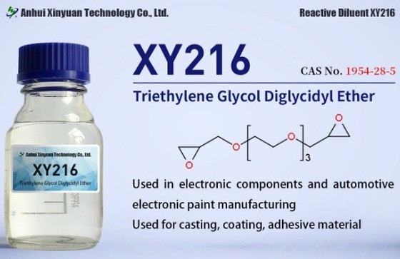 TRIETHYLENE GLYCOL DIGLYCIDYL ETHERS XY216 CAS 1954-28-5, MAIN COMPONENTS OF THE AUTOMOTIVE ELECTRONIC PAINT, CASTING MATERIALS, SOLVENT FREE COATINGS, IMPREGNATION GLUE, ADHESIVES