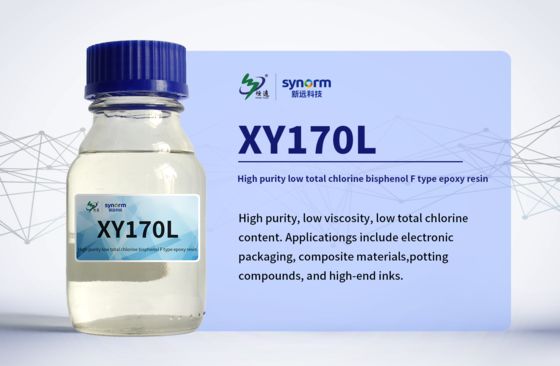 XY170L Εποξειδική Ρητίνη Χαμηλής Χλωρίνης Υψηλής Καθαρότητας CAS 28064-14-4 Μοριακός Τύπος (C6H6O.C3H5ClO.CH2O)x, Πολυ Δισφαινόλη F-συν-επιχλωρυδρίνη Γλυκιδυλίου Τελικής Ομάδας